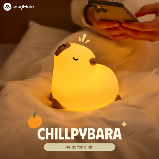 Cute Relaxing RGB LED Lamp – Capybara Chilling Design| CHILLPYBARA