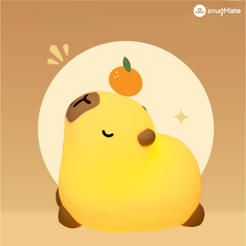 Cute Relaxing RGB LED Lamp – Capybara Chilling Design| CHILLPYBARA