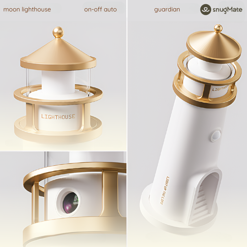 SMART SENSOR LAMP WITH LIGHTHOUSE DESIGN | MOON LIGHTHOUSE