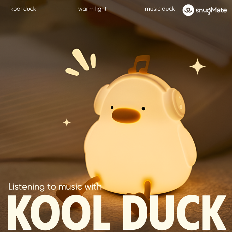 Kool Duck USB Rechargeable Night Lamp with Built-in Phone Holder