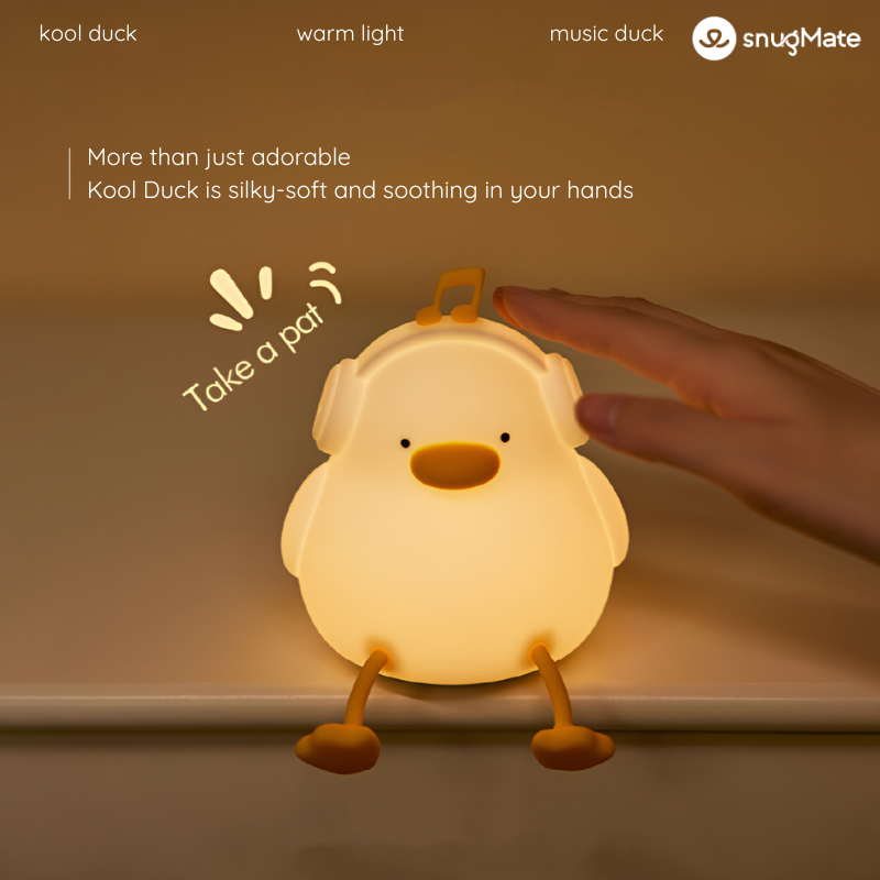 Kool Duck USB Rechargeable Night Lamp with Built-in Phone Holder