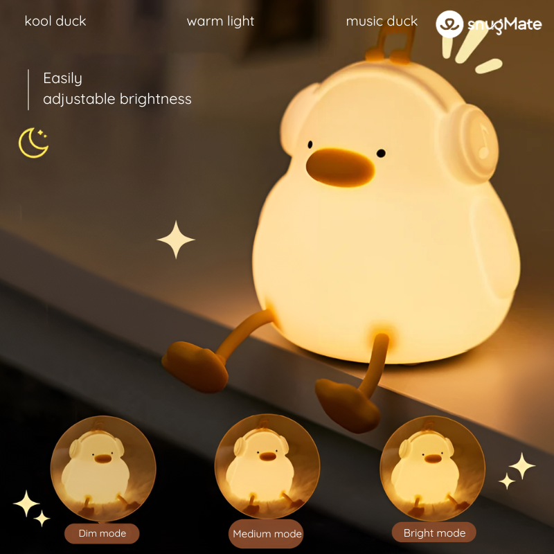 Kool Duck USB Rechargeable Night Lamp with Built-in Phone Holder