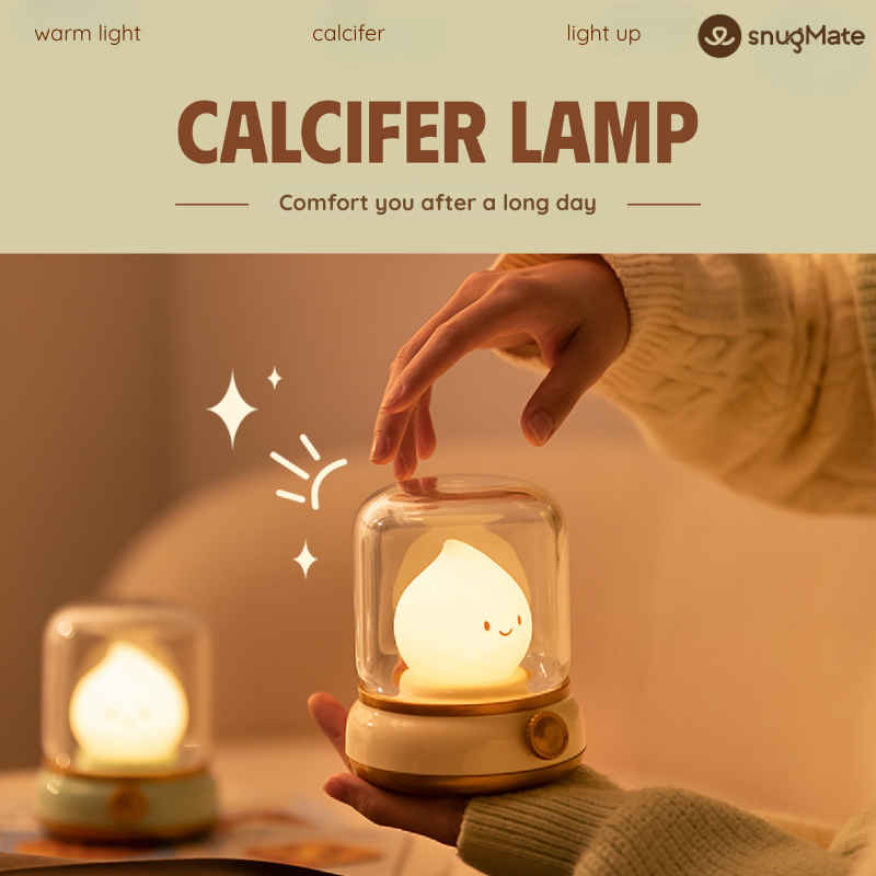 Cute Flame-Shaped USB Rechargeable Light | Calcifer Lamp