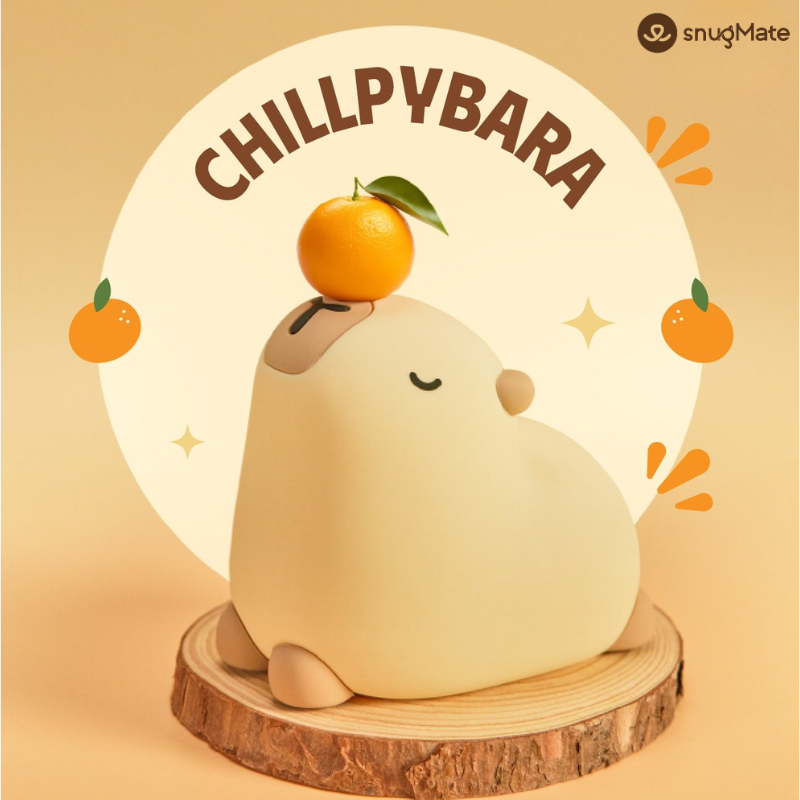 Cute Relaxing RGB LED Lamp – Capybara Chilling Design| CHILLPYBARA