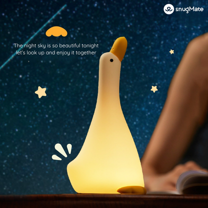 Duck Night Light – The Clueless Little Star-Gazer, USB Rechargeable| DREAMY MCDUCK
