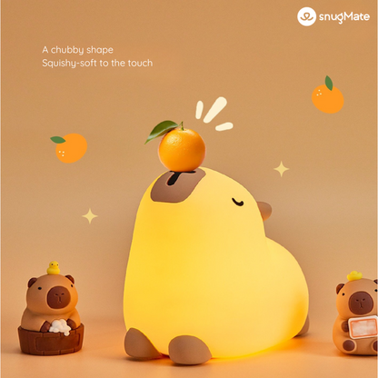 Cute Relaxing RGB LED Lamp – Capybara Chilling Design| CHILLPYBARA