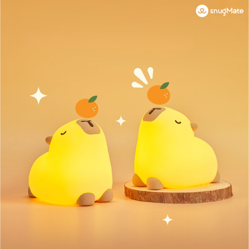 Cute Relaxing RGB LED Lamp – Capybara Chilling Design| CHILLPYBARA