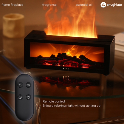 Essential Oil Diffuser with Multifunctional Mist & Fireplace Design | FLAME FIREPLACE