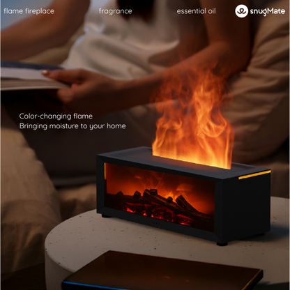 Essential Oil Diffuser with Multifunctional Mist & Fireplace Design | FLAME FIREPLACE