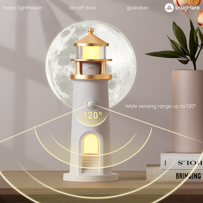 SMART SENSOR LAMP WITH LIGHTHOUSE DESIGN | MOON LIGHTHOUSE