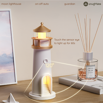 SMART SENSOR LAMP WITH LIGHTHOUSE DESIGN | MOON LIGHTHOUSE