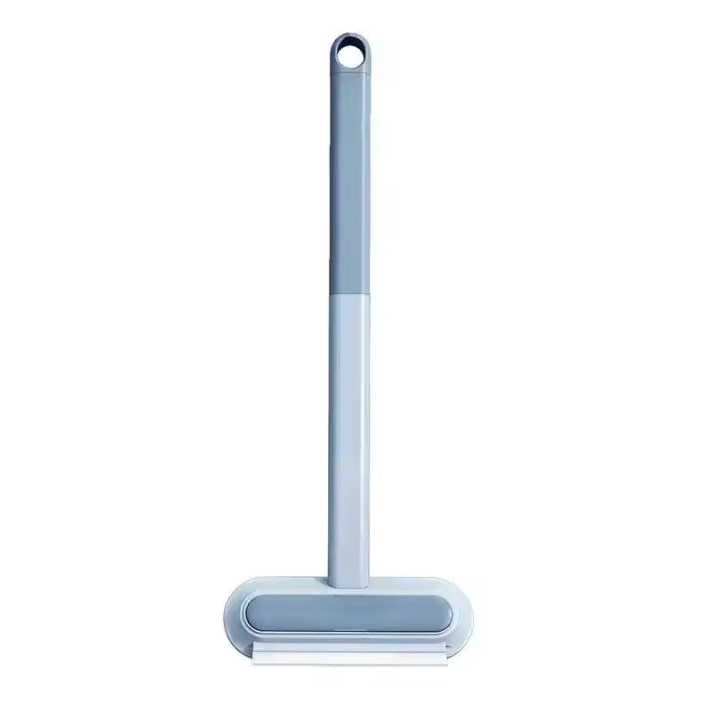 Dual-Action Washable Pet Hair Remover – Reusable Dog Fur Remover for Carpets/Sofas, Blue-Gray Bristles & Durable Grip